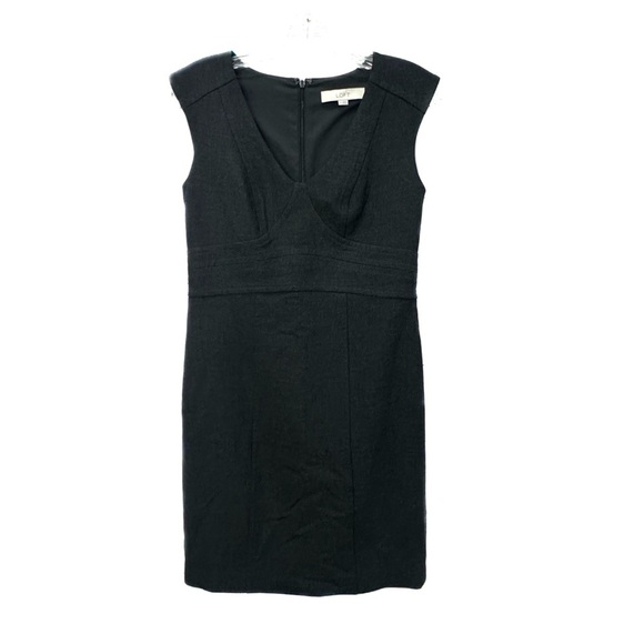 Ann taylor loft charcoal sleeveless sheath dress ❤️ - Picture 2 of 8